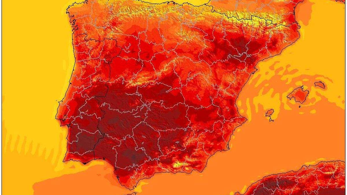 Mapa de temperatura en España 2025 Mapa de temperatura en España 2025