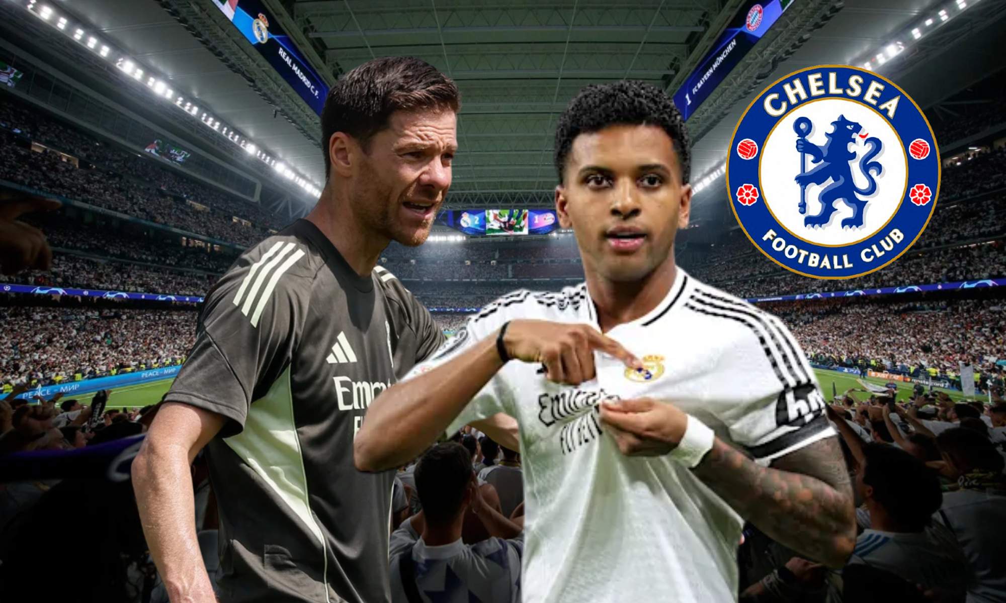 Rodrygo y Xabi Alonso