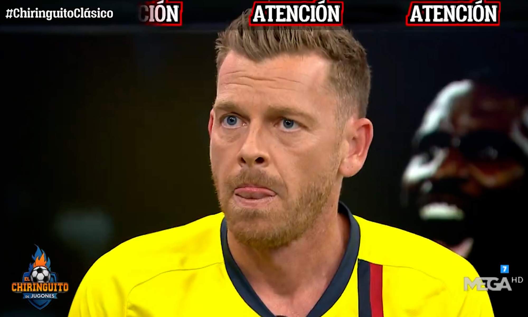 Una foto de Jota Jordi enfadado en El Chiringuito.