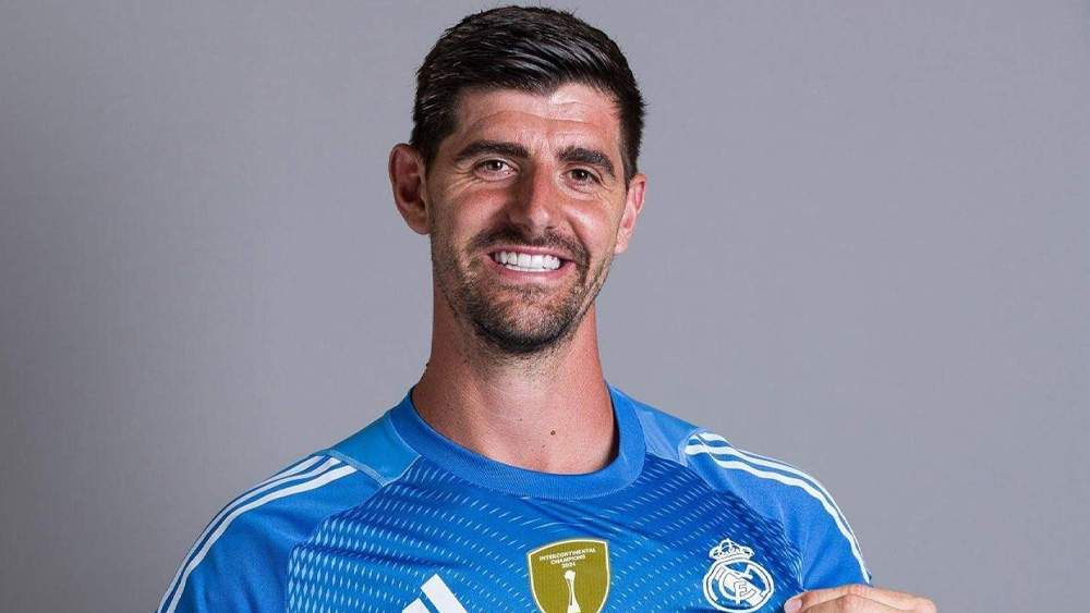 Courtois con el Real Madrid