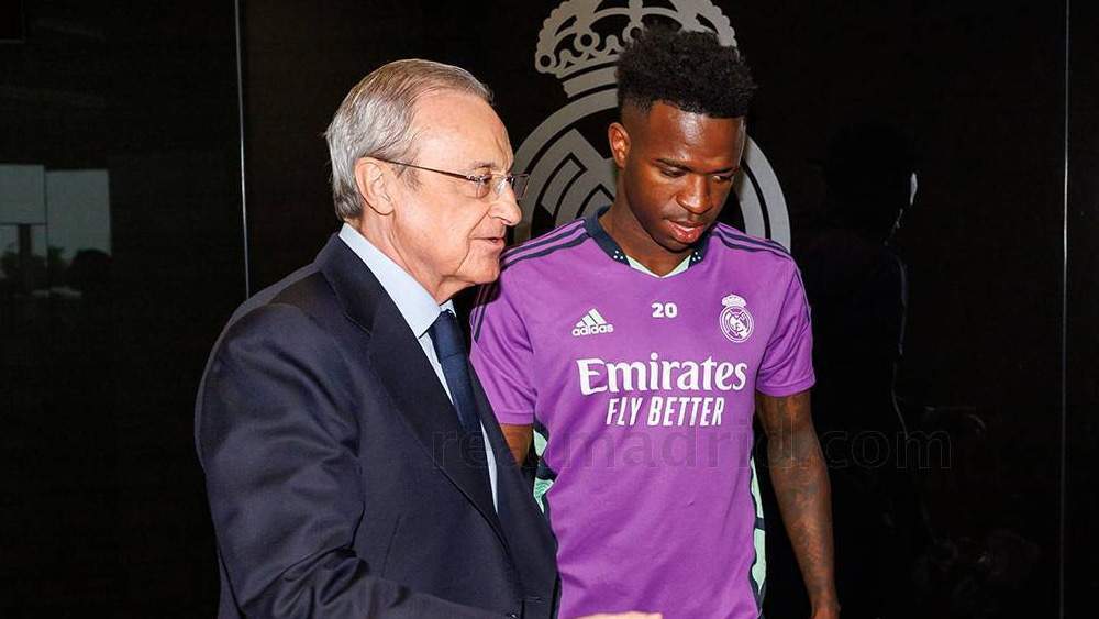 Vinicius y Florentino Pérez Vinicius y Florentino Pérez