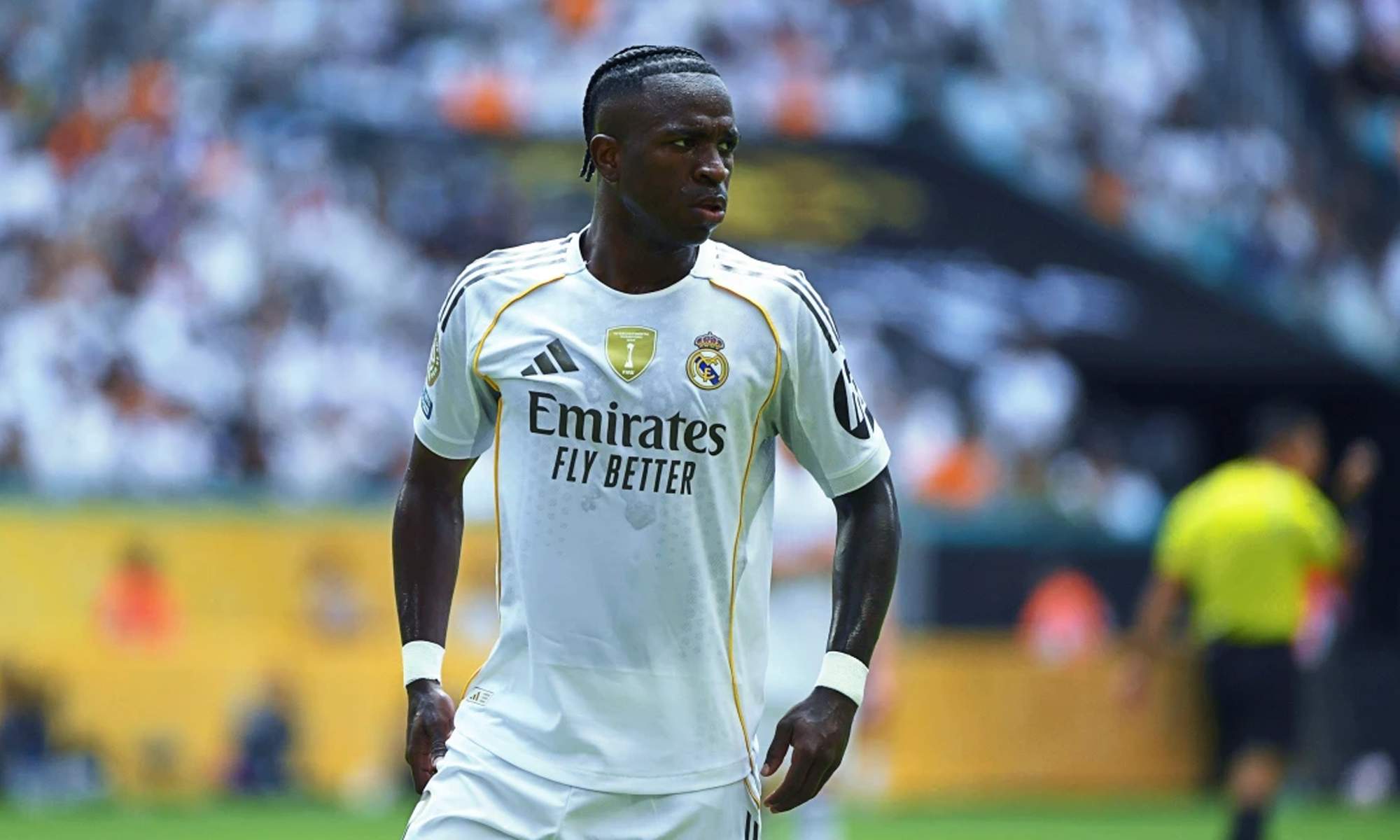 Vinícius Júnior jugando con el Real Madrid en el Mundial de Clubes. 