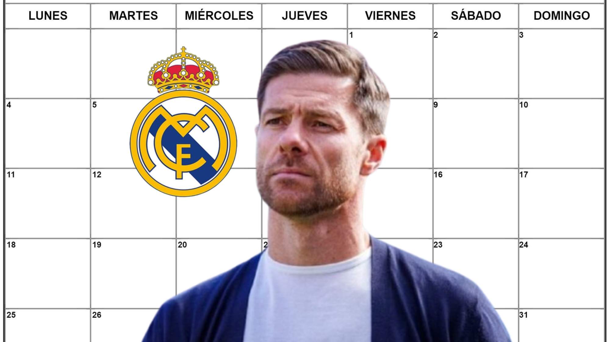 Este es el calendario del Real Madrid. 