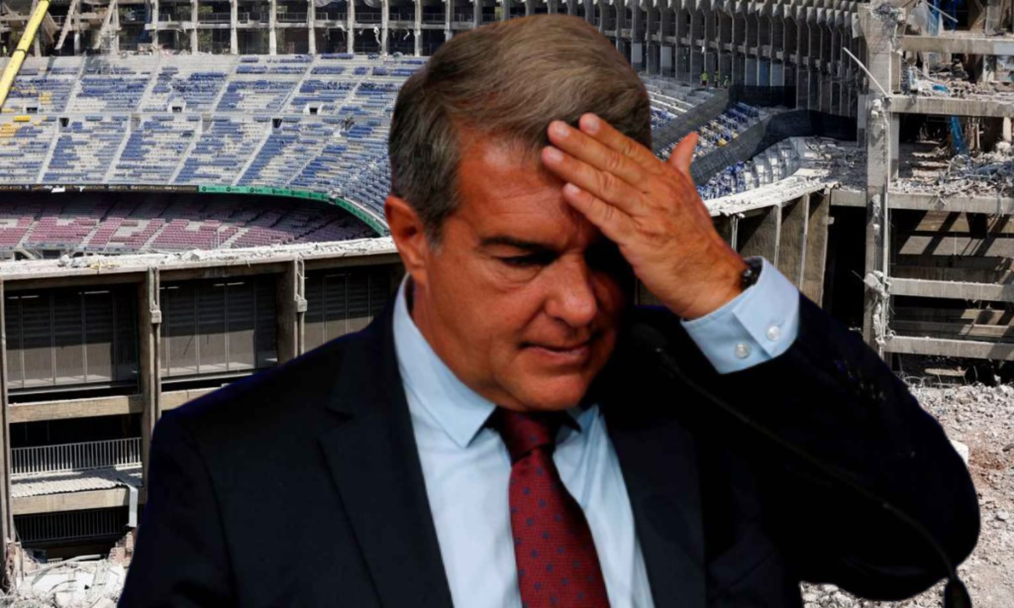 Joan Laporta no puede evitar un nuevo traspié en la reforma del Spotify Camp Nou