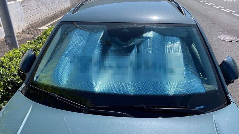 parasol de un coche