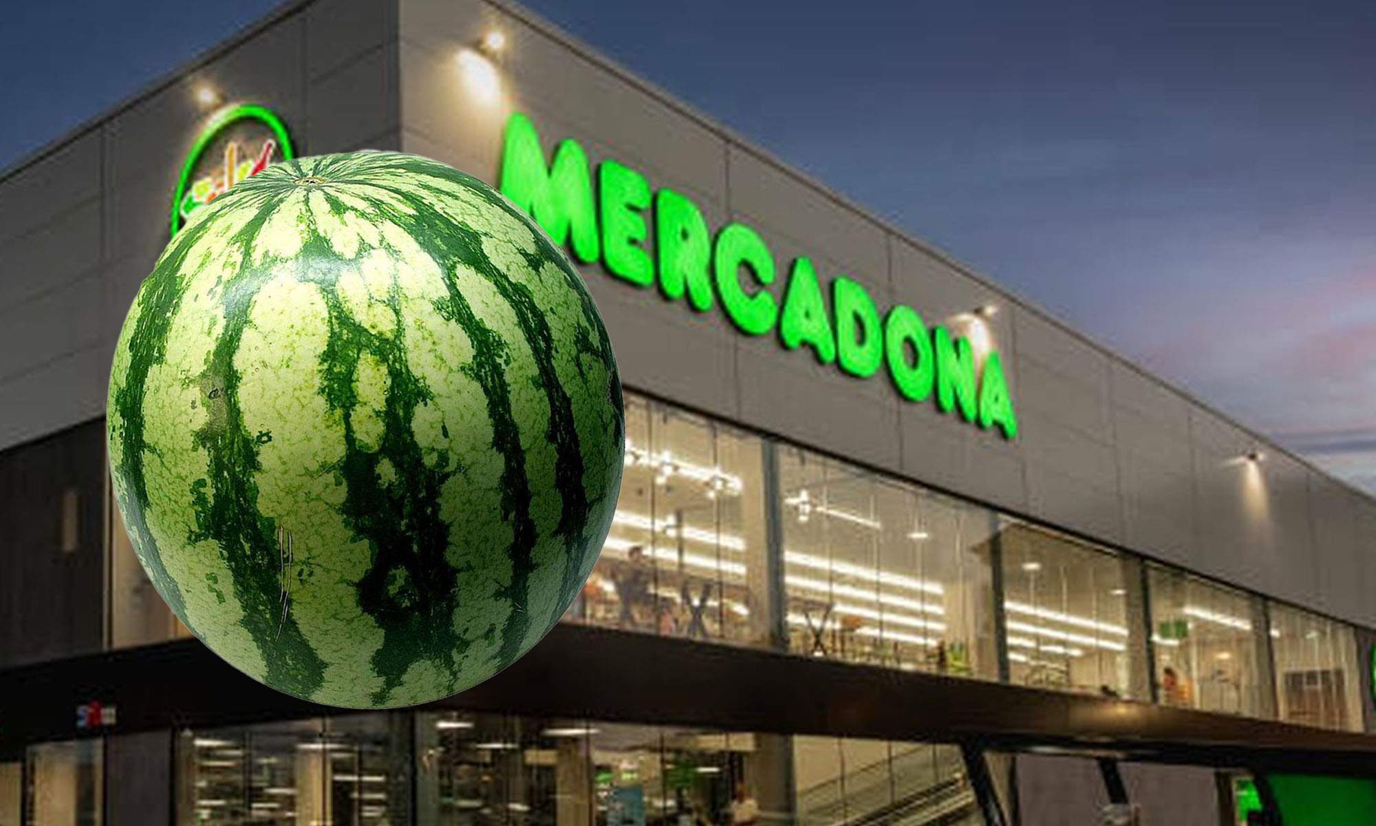 Mercadona con una sandía