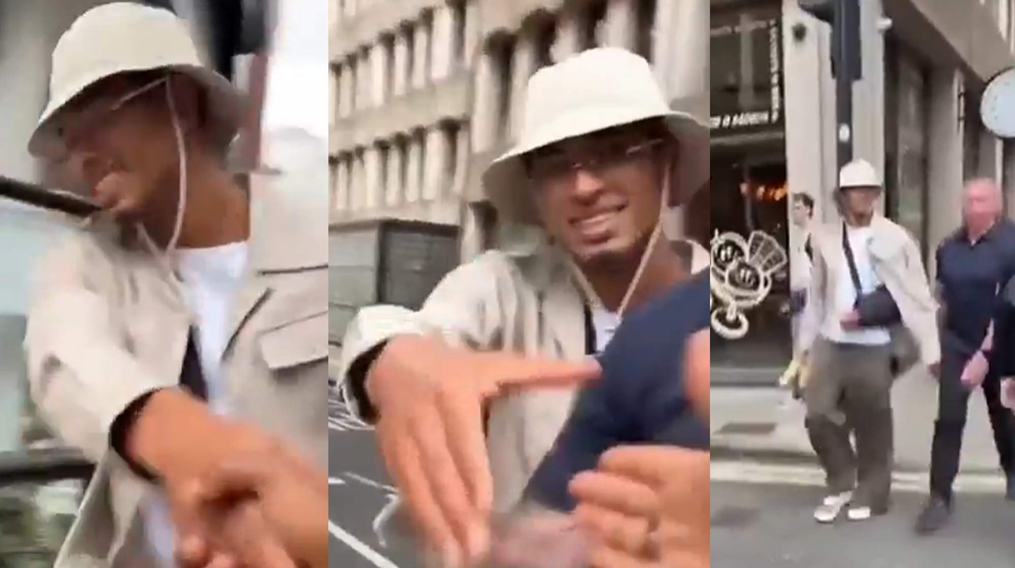 El gesto de Bellingham cuando un aficionado le reconoce en Londres.