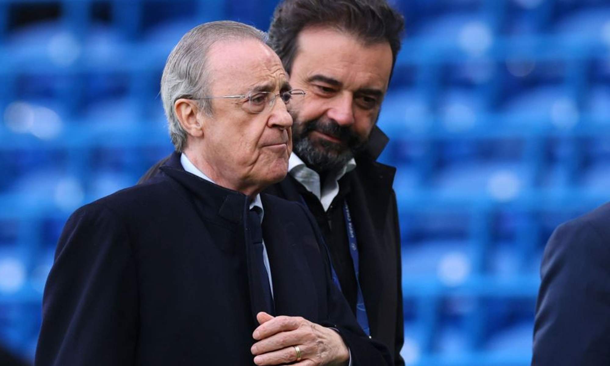 Florentino Pérez y José Ángel Sánchez.