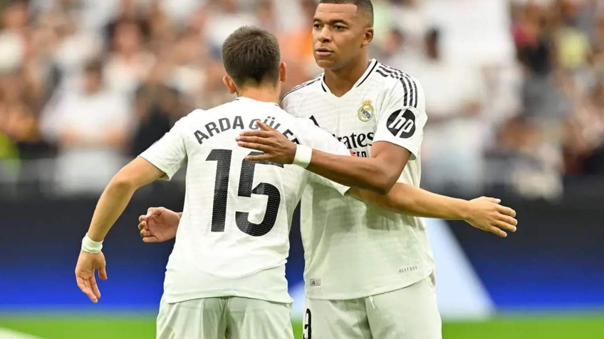 arda guler kylian mbappe abrazo arda guler kylian mbappe abrazo