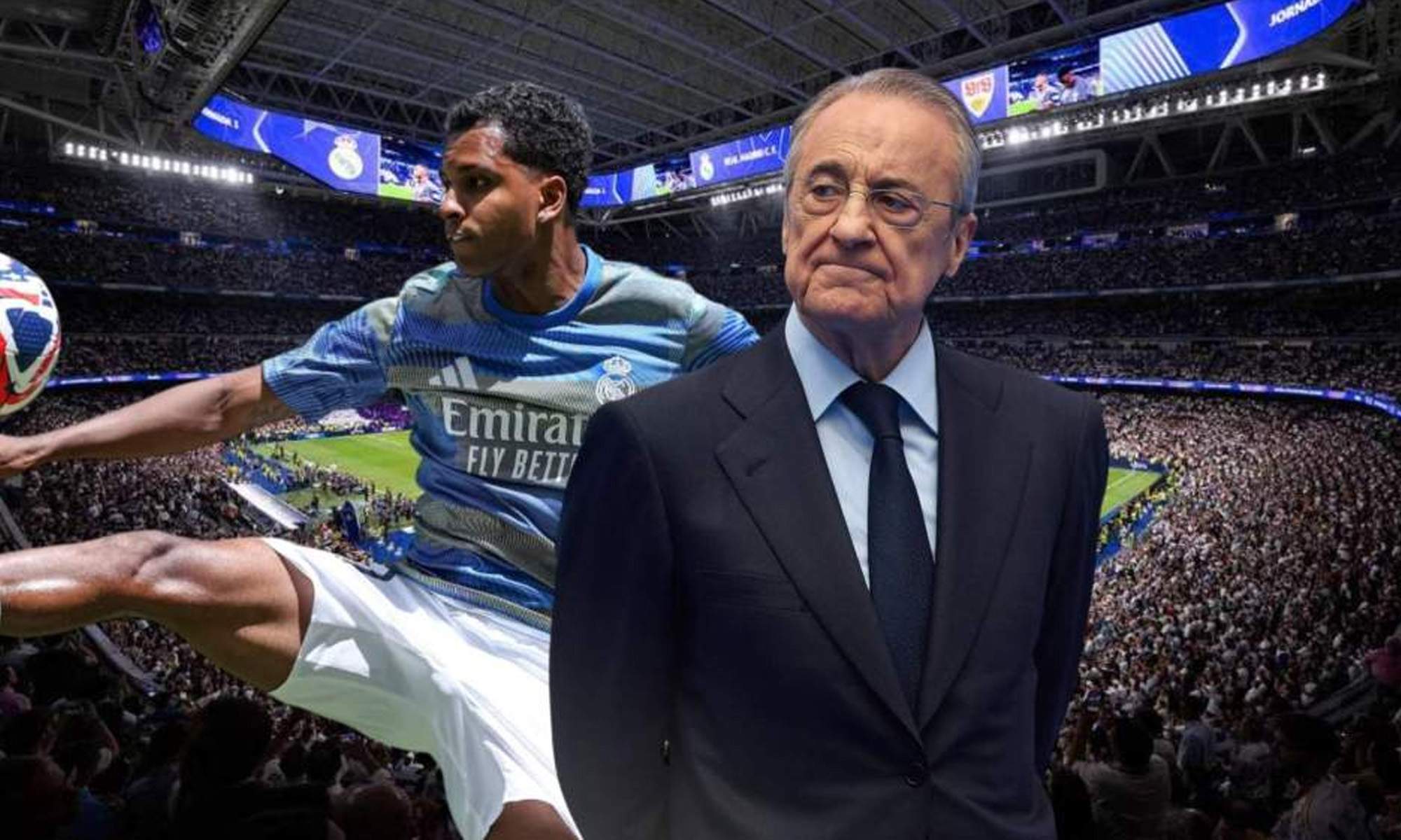 Rodrygo y Florentino Pérez