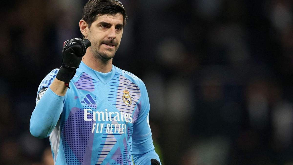 Thibaut Courtois, celebrando una victoria en un partido de la pasada temporada.