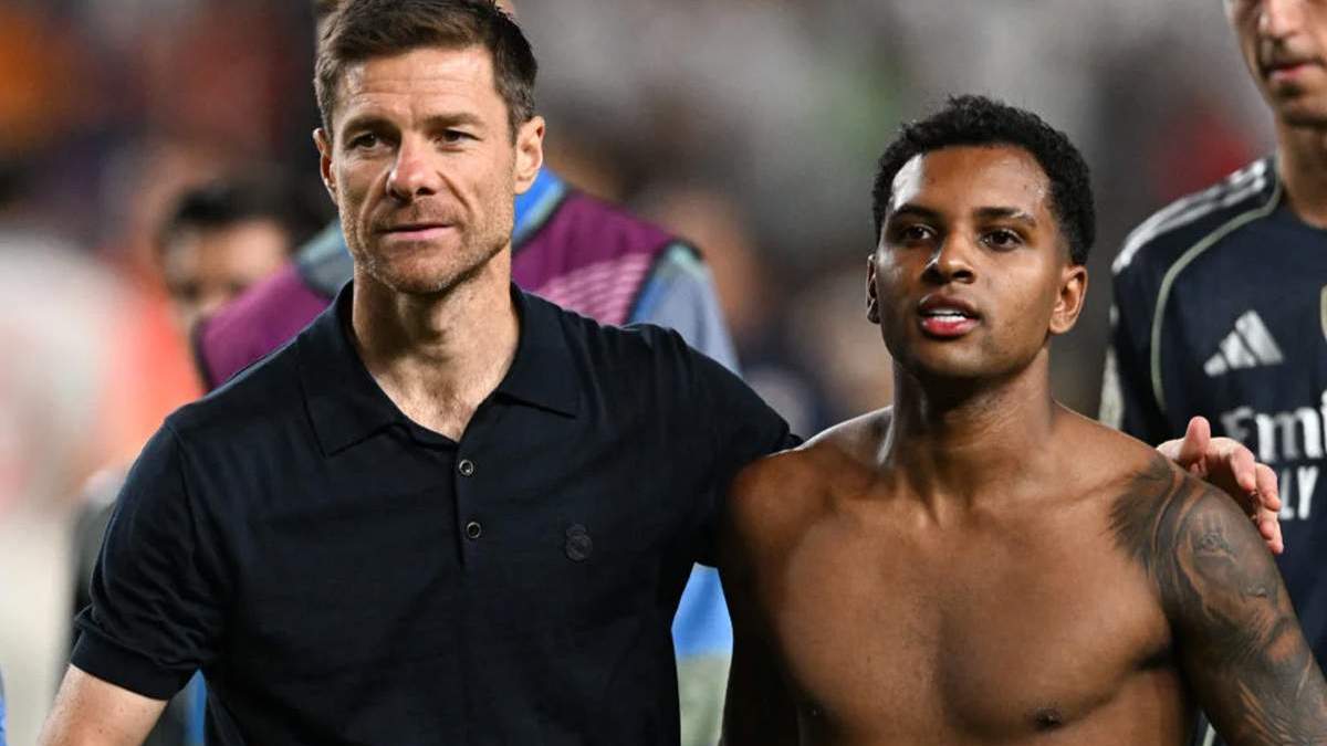Xabi Alonso y Rodrygo Goes