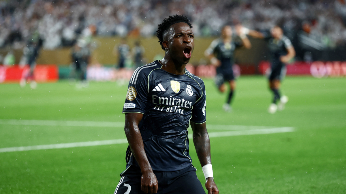 vinicius junior celebracion gol realmadrid
