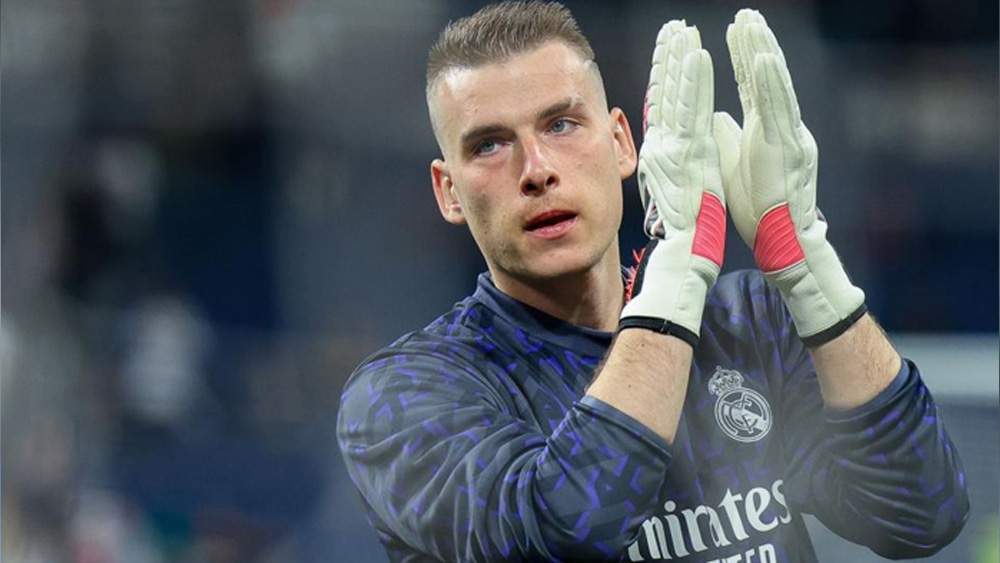 Lunin con el Real Madrid Lunin con el Real Madrid