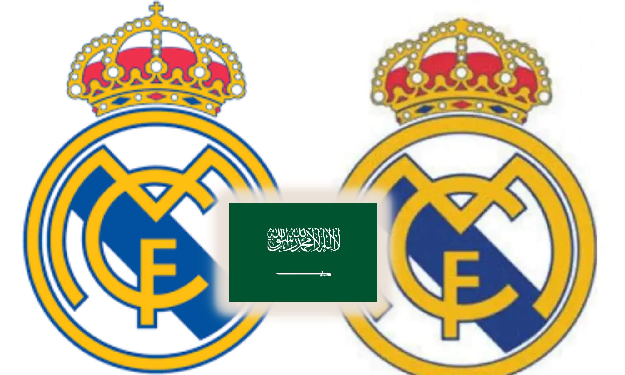 El escudo del Real Madrid ha cambiado en los países de Oriente Medio, principalmente en Arabia Saudita.