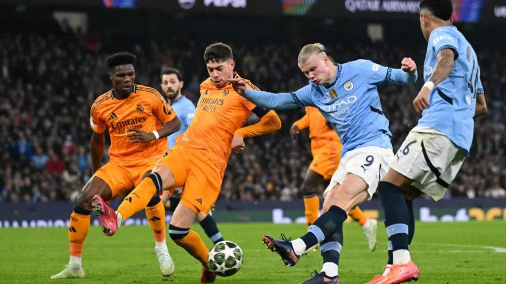 El Real Madrid, en un partido de Champions contra el Manchester City durante la temporada pasada. El Real Madrid, en un partido de Champions contra el Manchester City durante la temporada pasada.