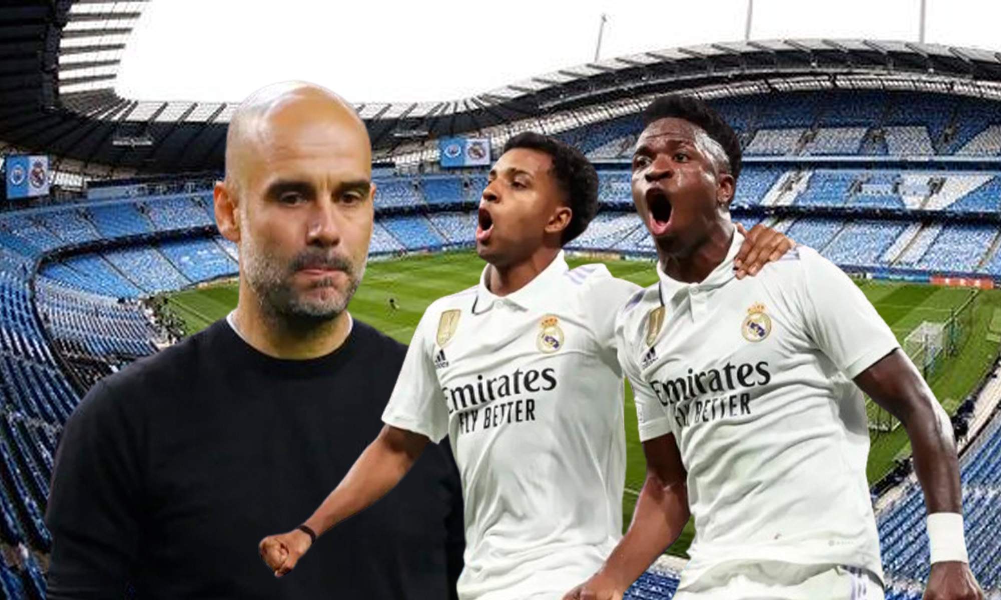 Guardiola, Vinicius y Rodrygo