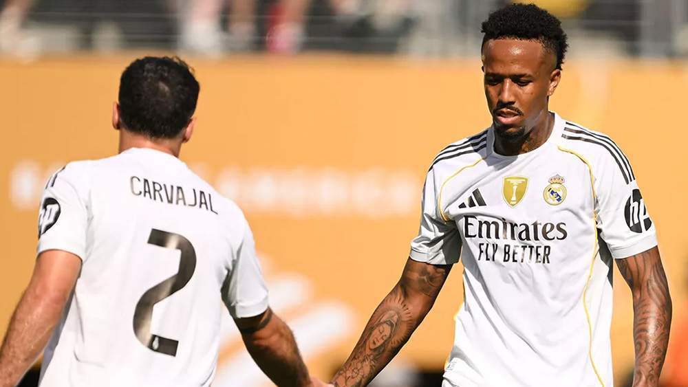 Carvajal y Militao durante el Mundial de Clubes Carvajal y Militao durante el Mundial de Clubes