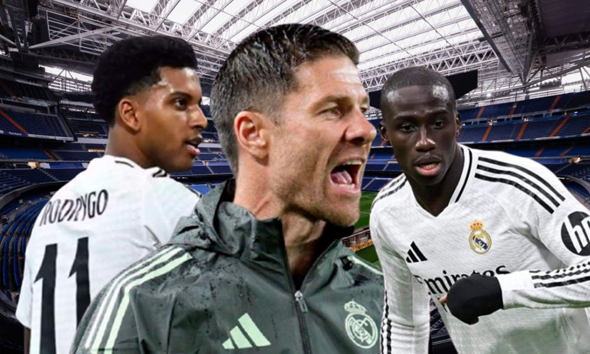 Rodrygo, Mendy y Xabi Alonso