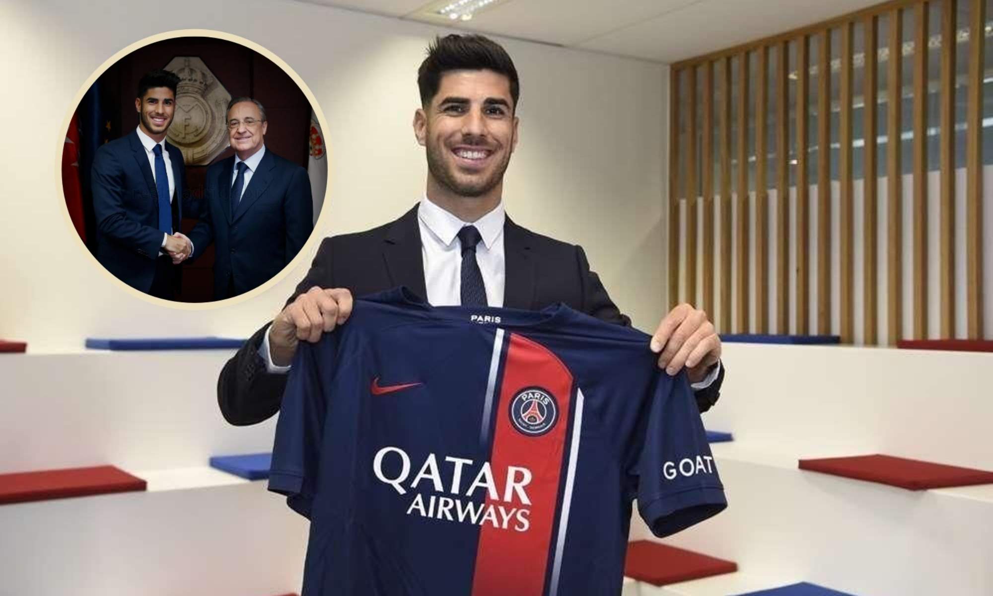 Marco Asensio, que se marchó del Madrid al PSG, ahora no tiene equipo; Florentino Pérez le dijo que no se fuera.