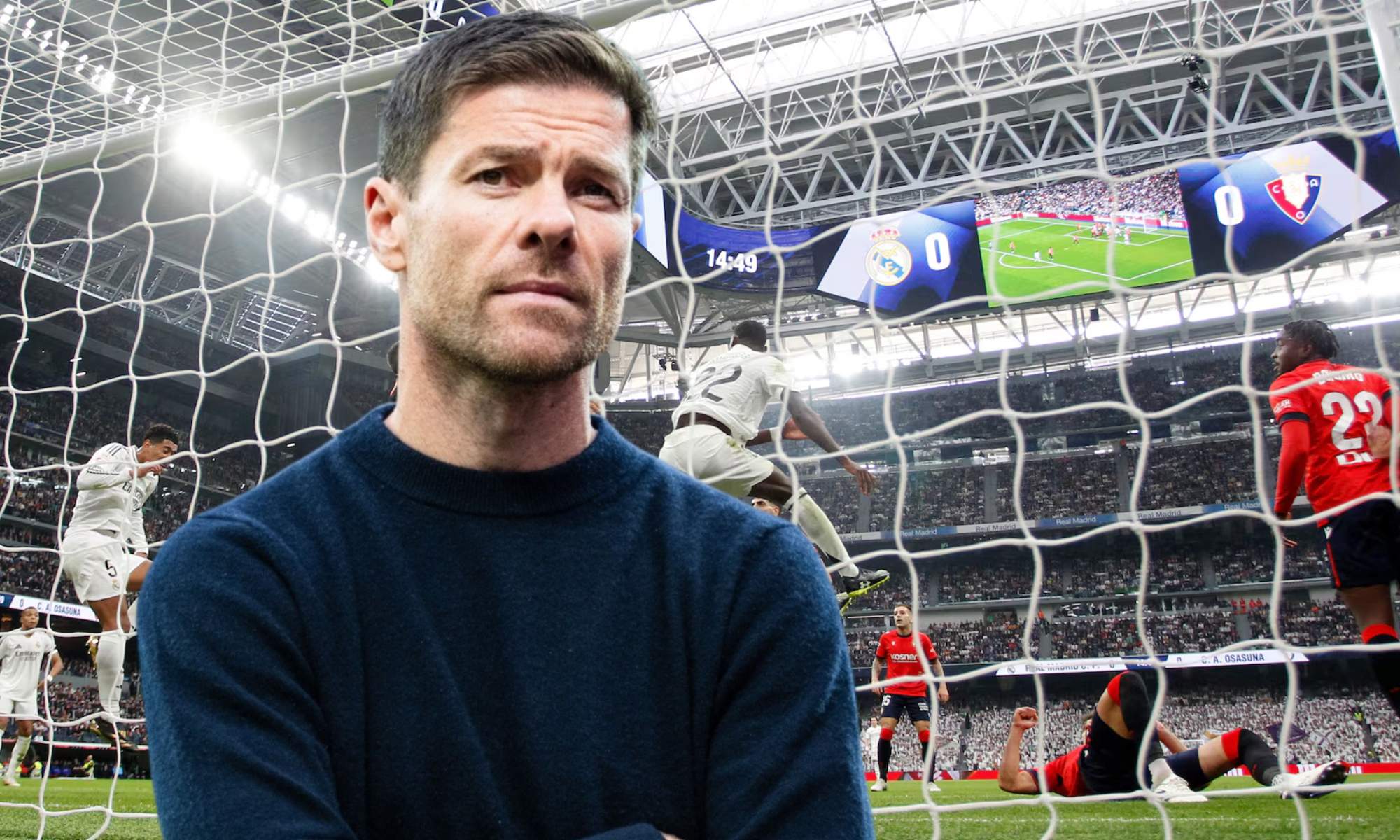 Xabi Alonso no ha encajado muy bien el enésimo 'golpe' del fútbol español al Real Madrid con motivo de su partido liguero ante Osasuna.