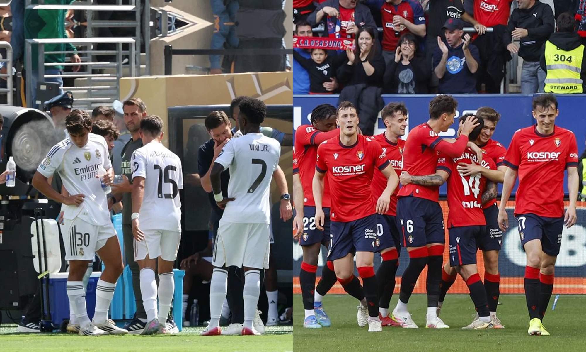Osasuna se pone del lado del Real Madrid, denuncia que no se aplace el partido de Liga