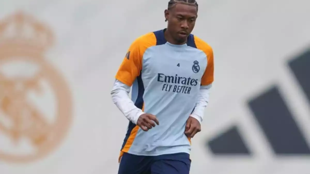 David Alaba entrenando en solitario David Alaba entrenando en solitario