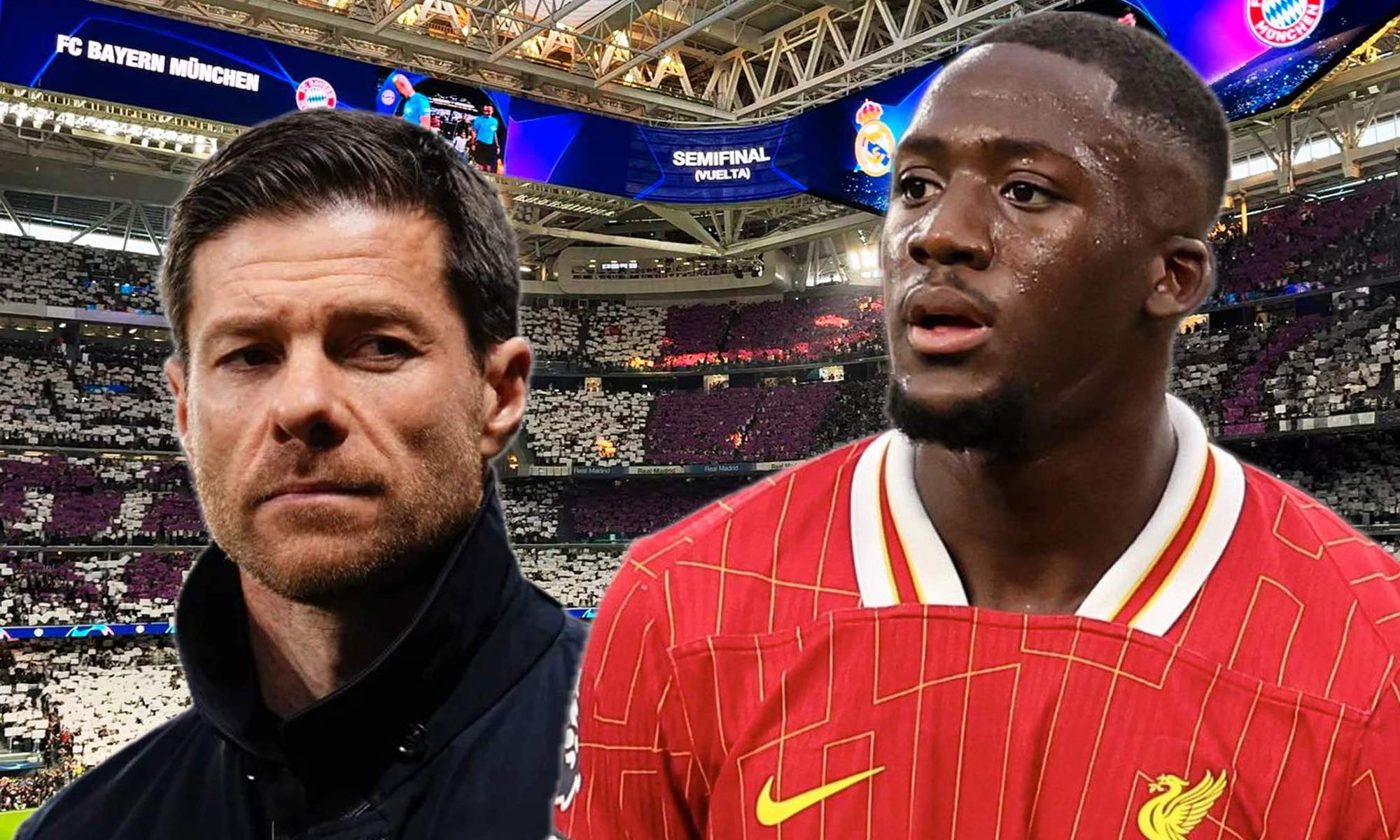 Konaté y Xabi Alonso