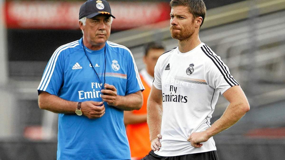 Carlo Ancelotti y Xabi Alonso Carlo Ancelotti y Xabi Alonso