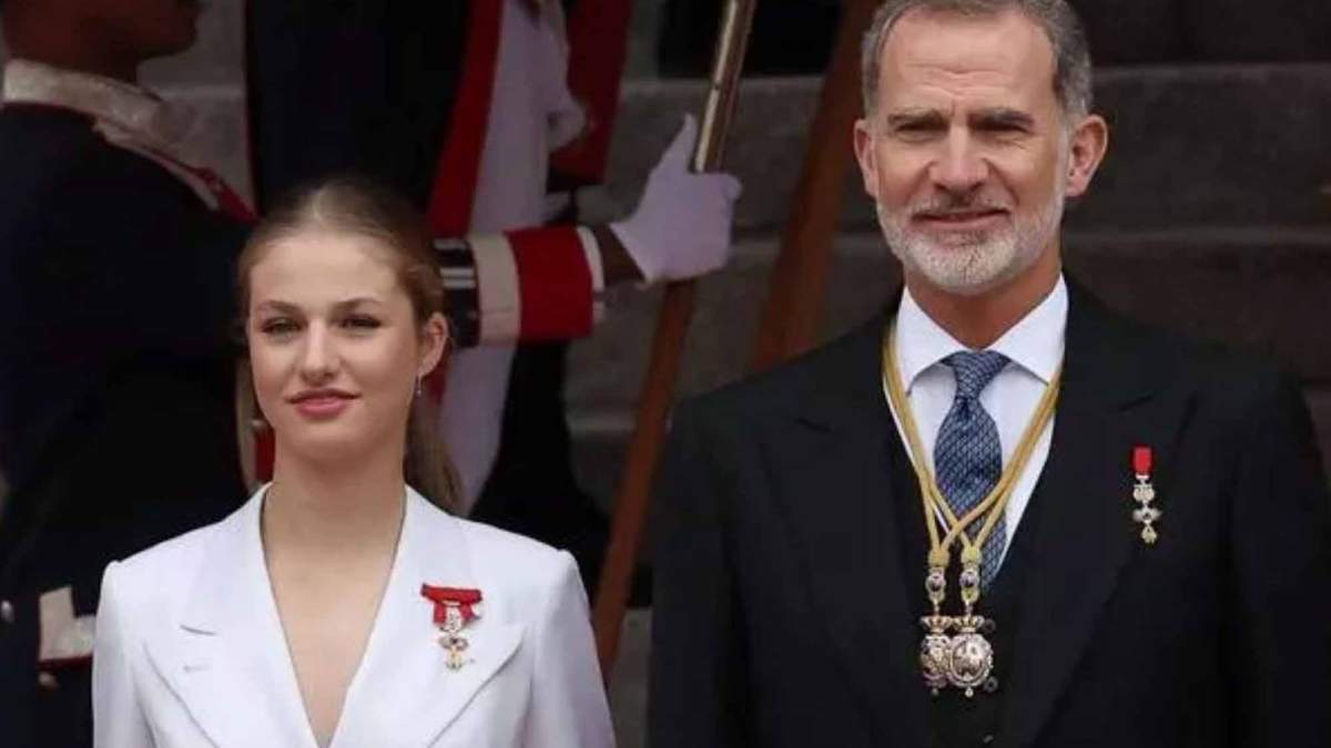 El Rey Felipe y la princesa Leonor. El Rey Felipe y la princesa Leonor.