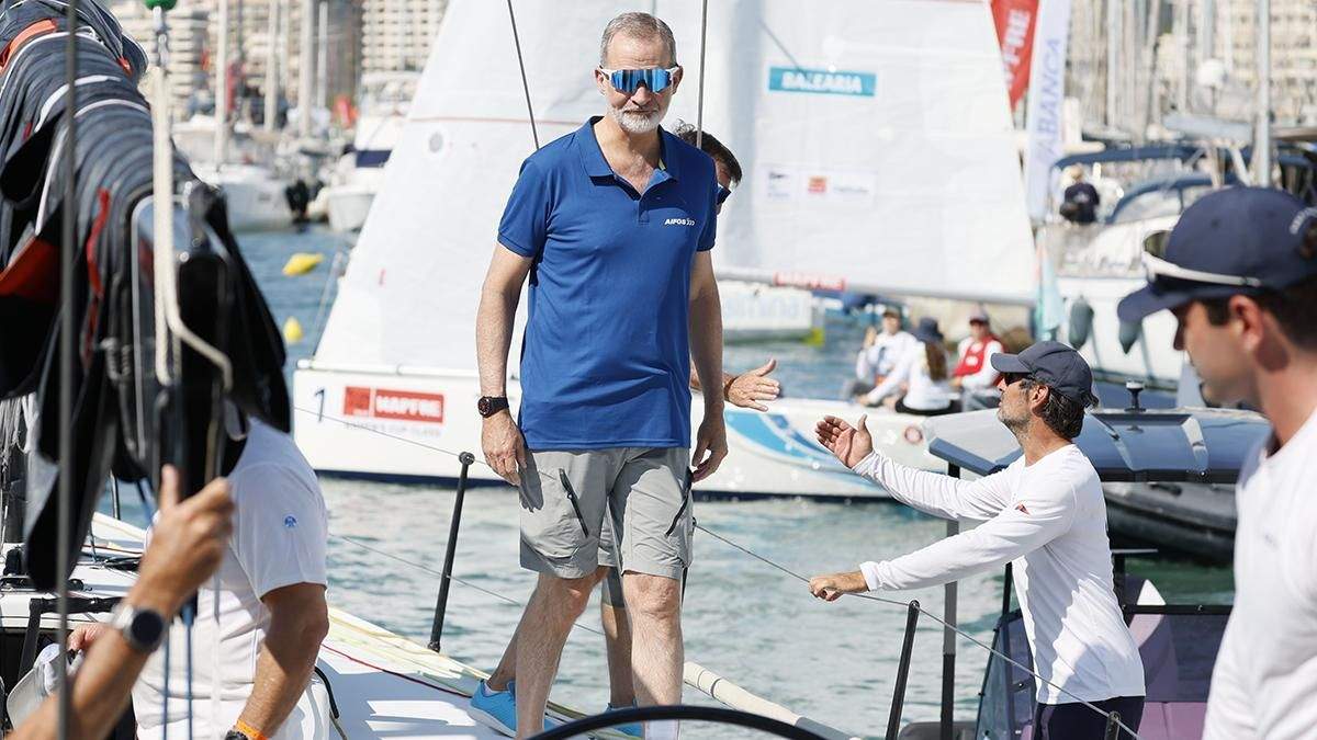 El Rey Felipe VI en la Copa del Rey de Vela