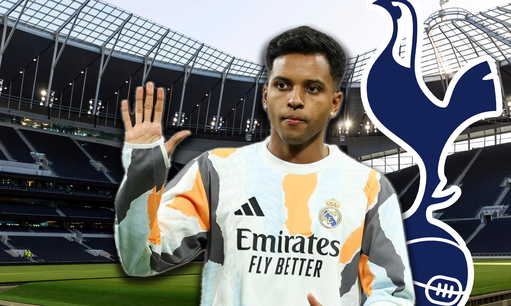 Decidido, Florentino responde a la oferta de 80 millones del Tottenham por Rodrygo