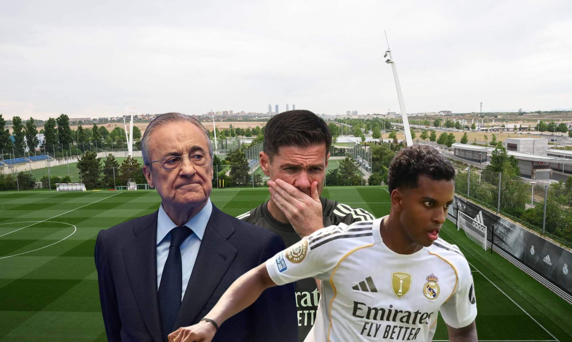 Florentino y Xabi hablan de Rodrygo
