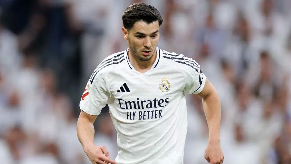 Brahim jugando con el Real Madrid