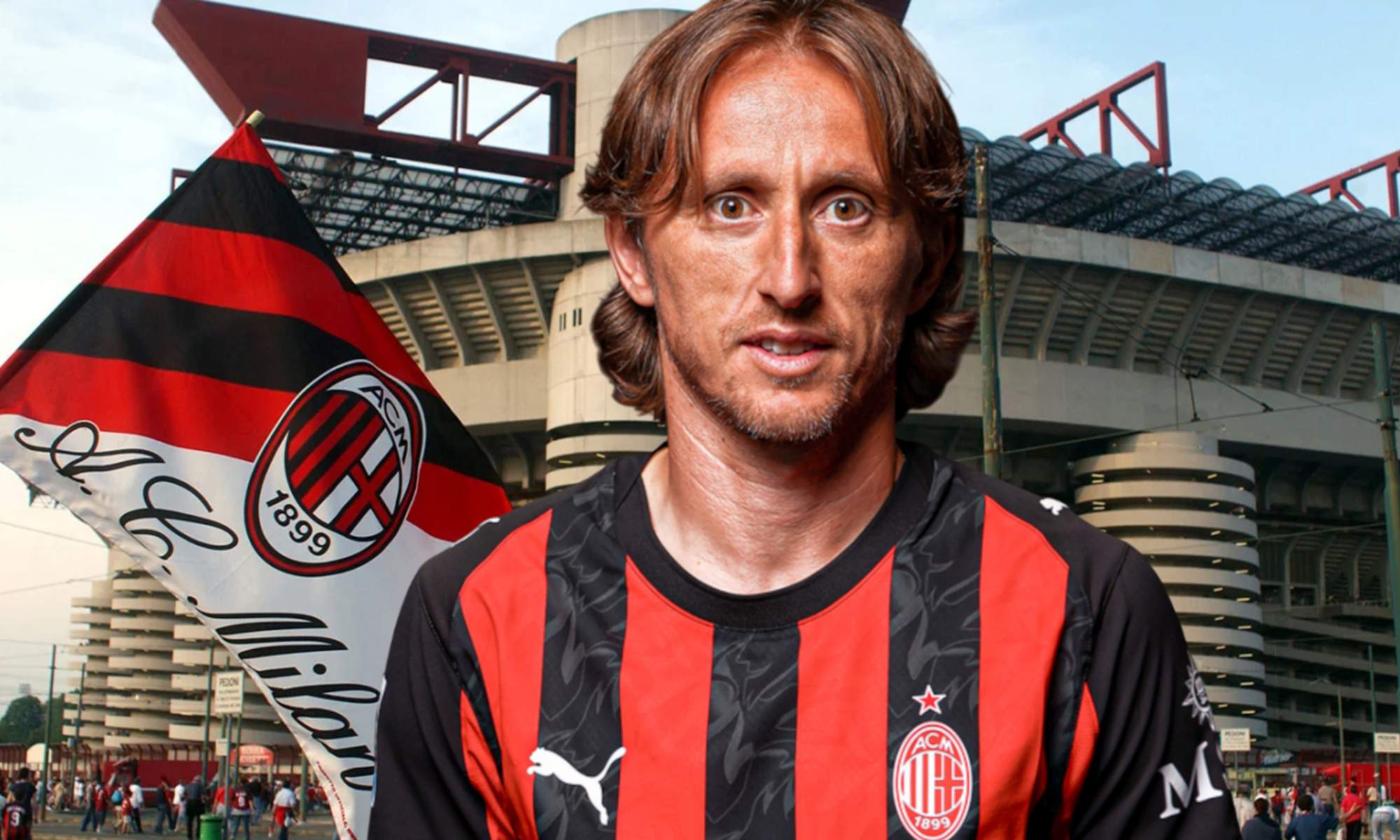 Luka Modric tendrá su presentación como nuevo jugador del Milan este lunes.