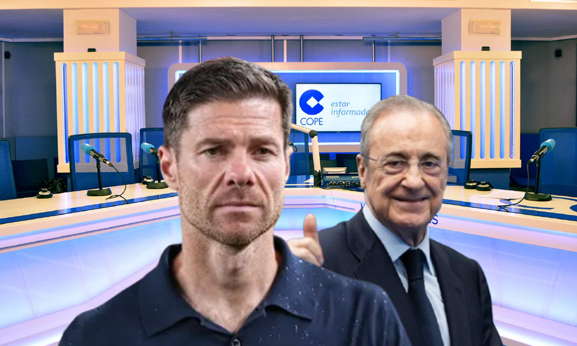 Xabi Alonso, Florentino Pérez y un estudio de COPE. 