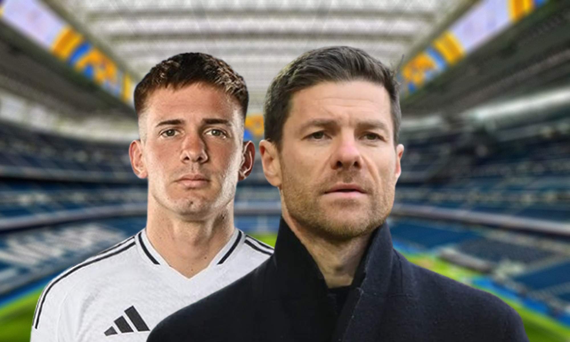 Franco Mastantuono, Xabi Alonso y el Santiago Bernabéu.