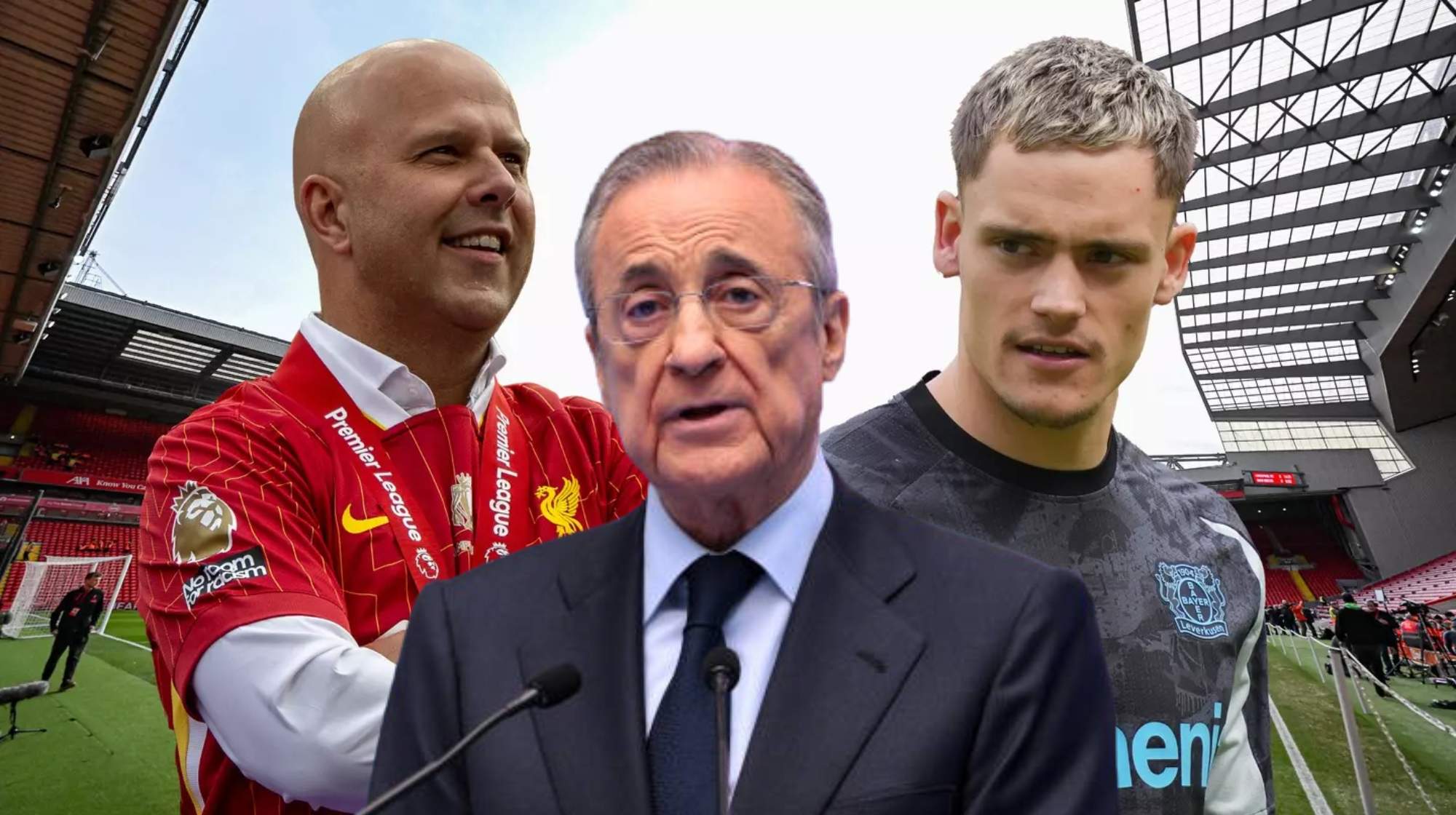 Slot, tajante sobre los fichajes del Real Madrid y Wirtz.
