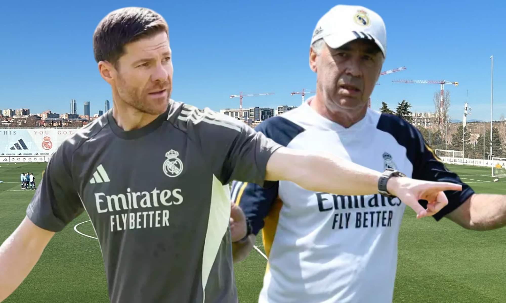 Xabi Alonso y Carlo Ancelotti, dos estilos diferentes de gestionar todo en el Real Madrid.