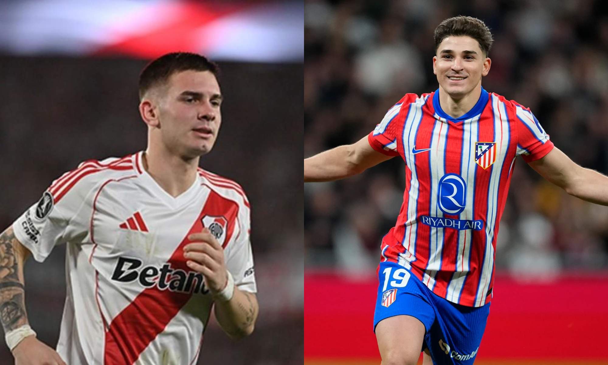 Franco Mastantuono no supera la ficha 'galáctica' que tiene  Julián Álvarez en el Atlético de Madrid.
