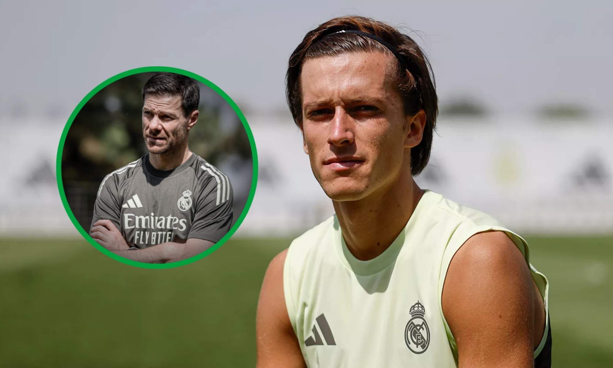 Álvaro Carreras ha analizado para los medios oficiales del Real Madrid los entrenamientos del equipo y el trabajo de Xabi Alonso. Álvaro Carreras ha analizado para los medios oficiales del Real Madrid los entrenamientos del equipo y el trabajo de Xabi Alonso.