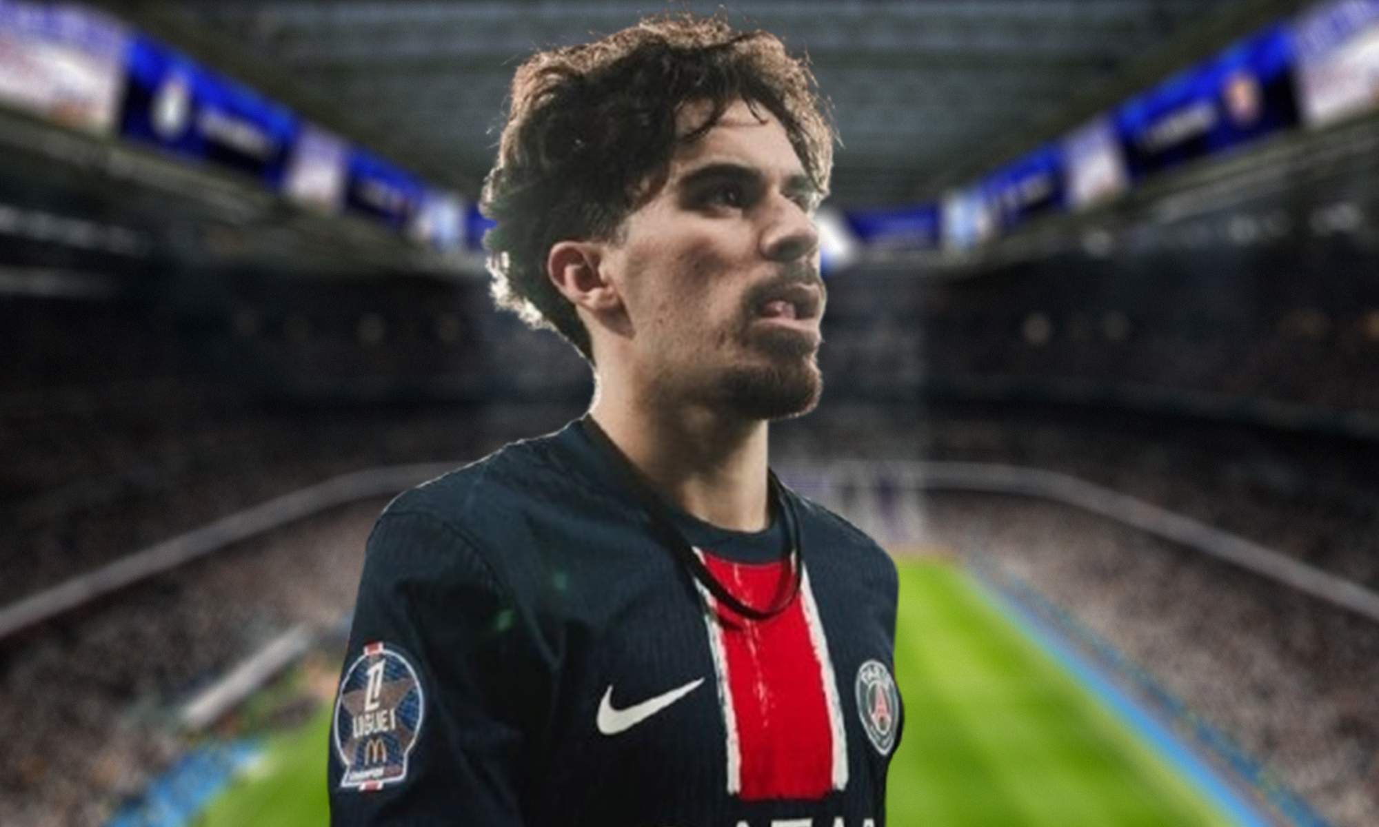 Vitinha jugando con el Paris Saint-Germain y el Santiago Bernabéu.