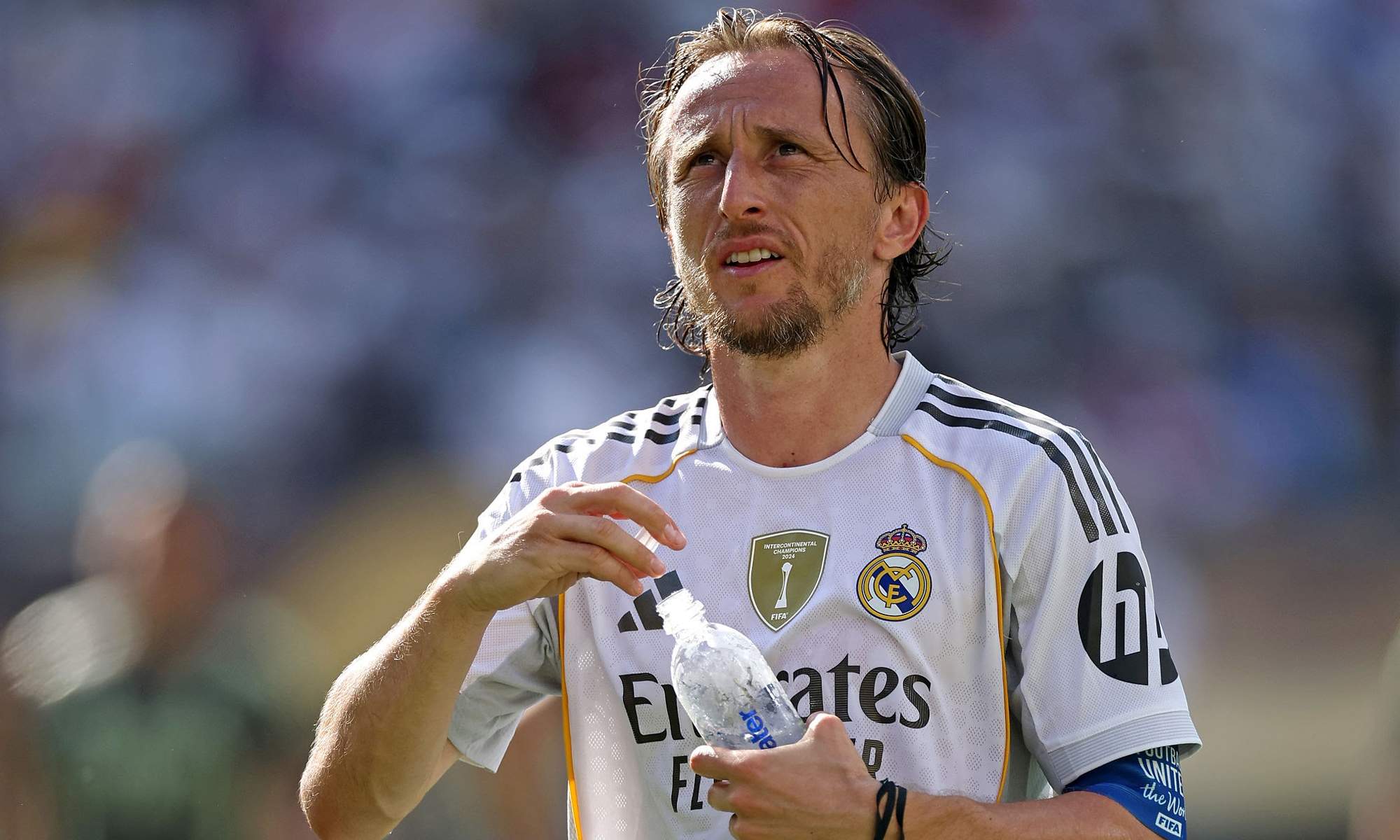 Luka Modric llevando el brazalete de capitán en el Mundial de Clubes. 