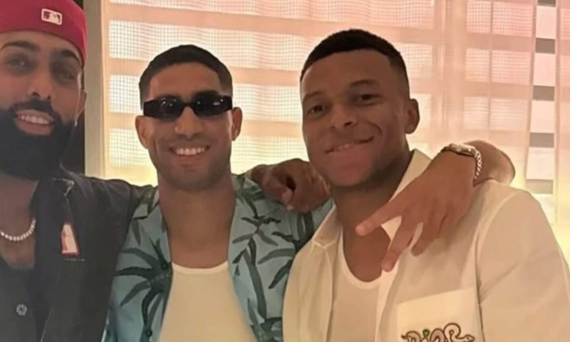 Kylian Mbappé y Achraf Hakimi coincidieron este verano de vacaciones en Puerto Rico.