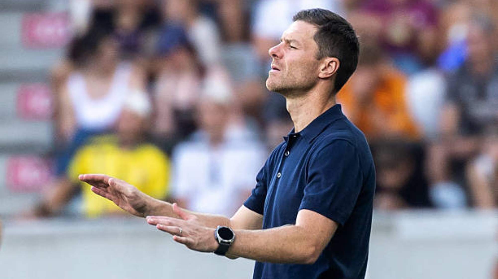 Xabi Alonso, sin declaraciones tras la goleada. 