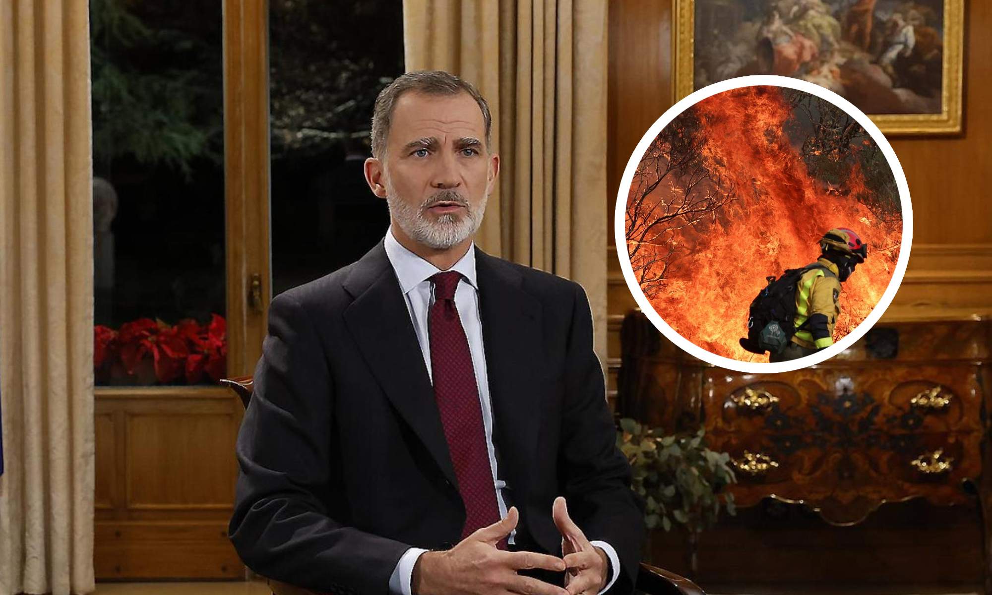 La reacción del rey Felipe tras los graves incendios en España, al descubierto 