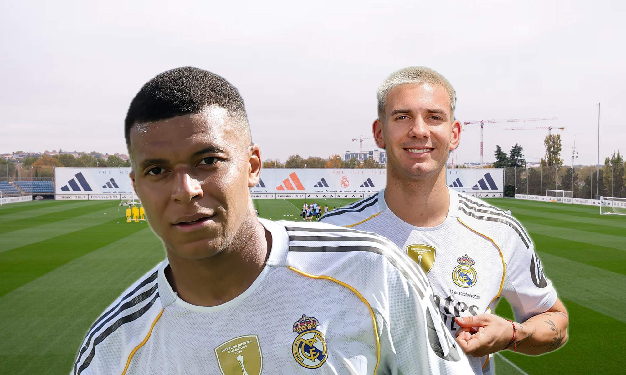 La frase de Mbappé al ver tirar una falta a Mastantuono por primera vez: “Es un f…”