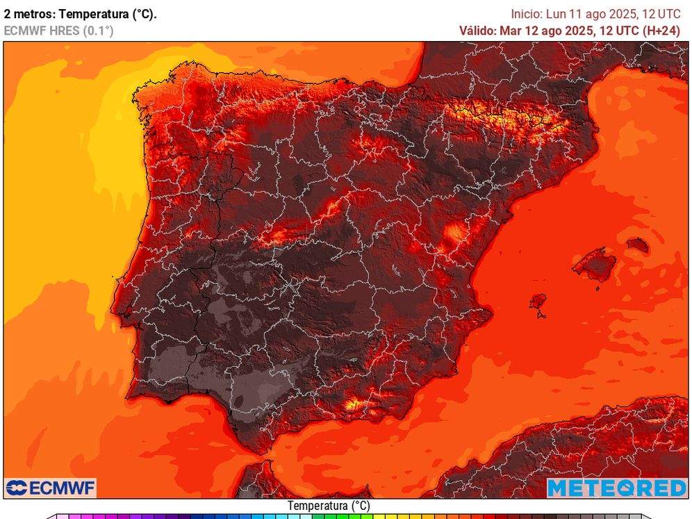 Mapa de calor AEMET