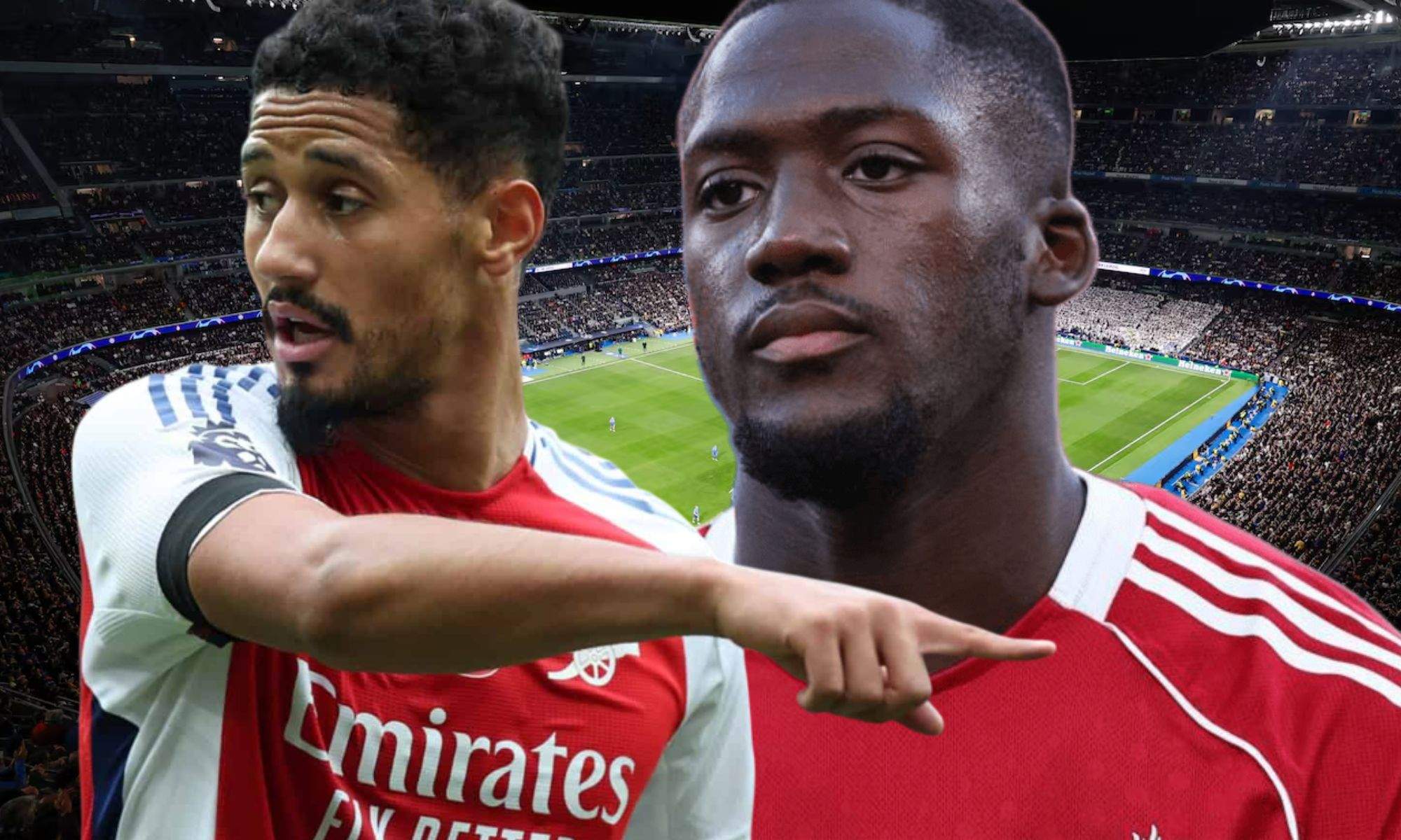 Xabi Alonso se distancia de Ibrahima Konaté y William Saliba señalando a este central blanco