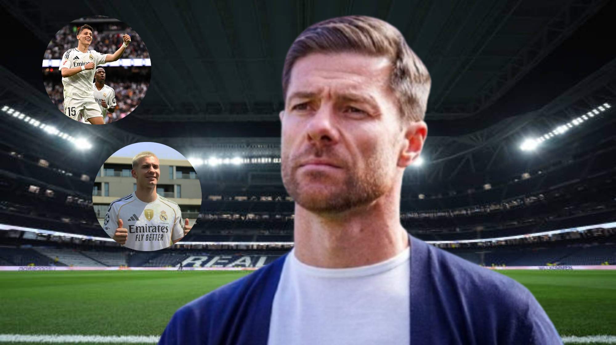 Xabi Alonso unirá a Mastantuono con Guler. 